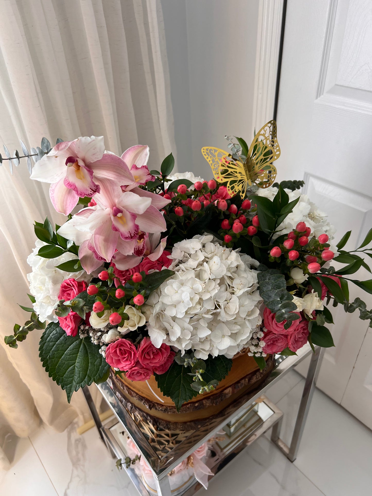 Orchid Garden Elegance Basket