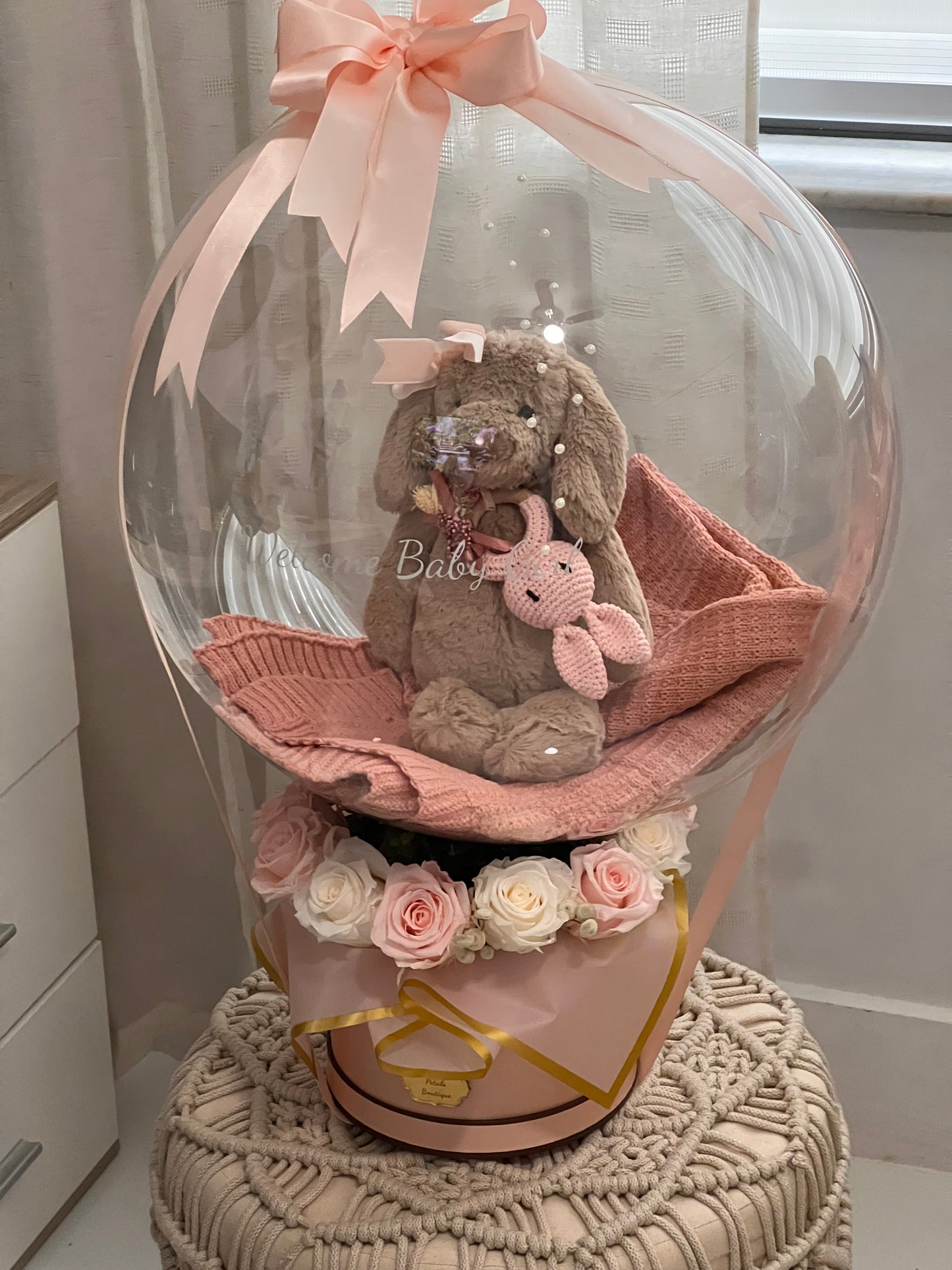 Blush Baby Keepsake Balloon Box