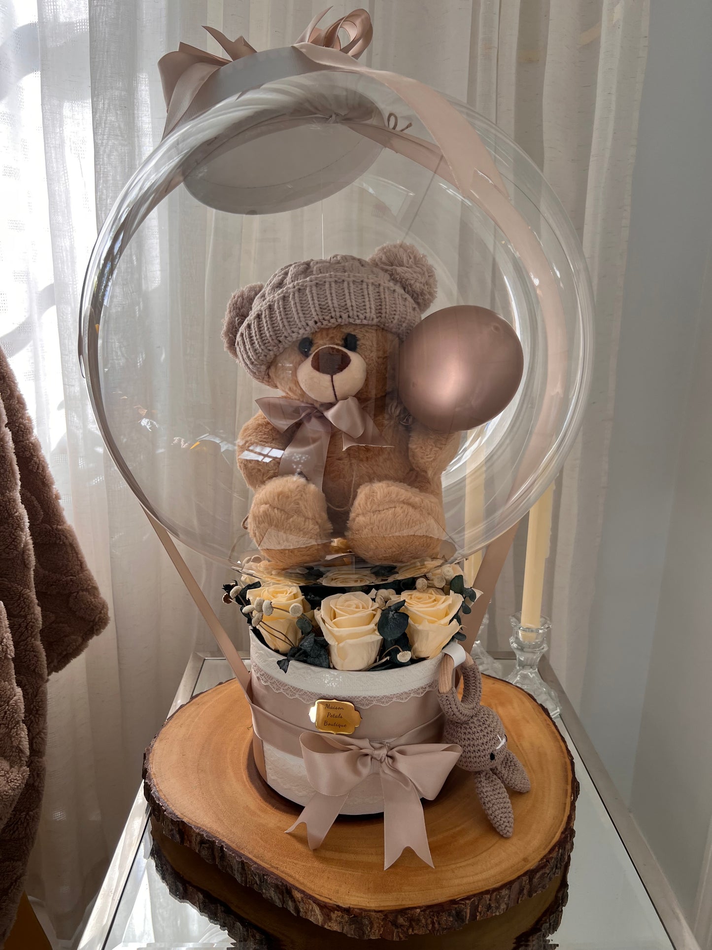 Ivory Baby Keepsake Balloon Box