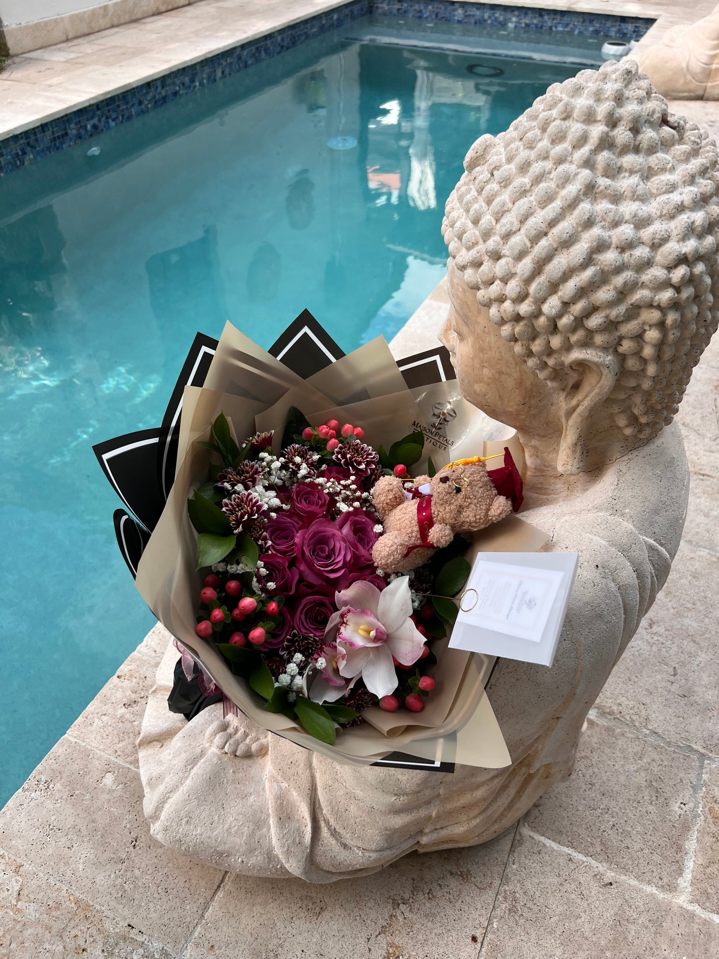 Graduation Luxe Teddy Bouquet