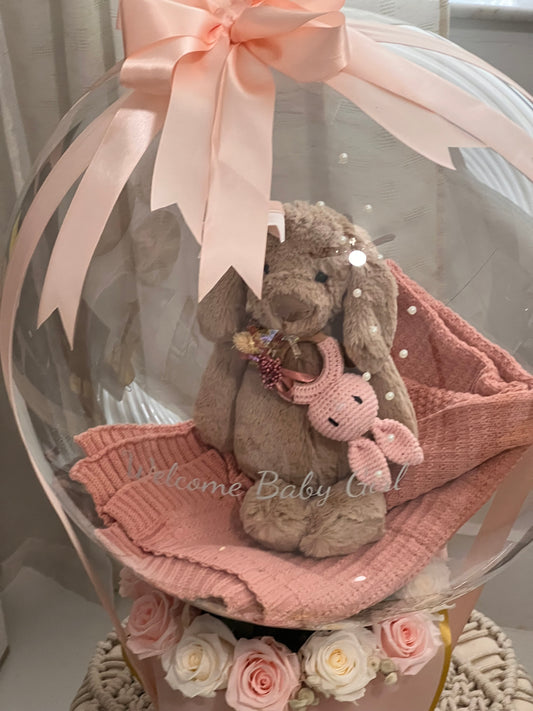 Blush Baby Keepsake Balloon Box