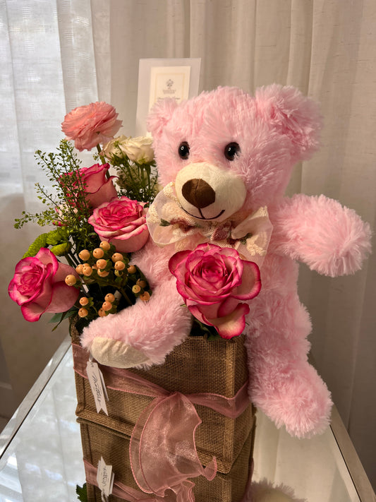 Rustic Bear Basket